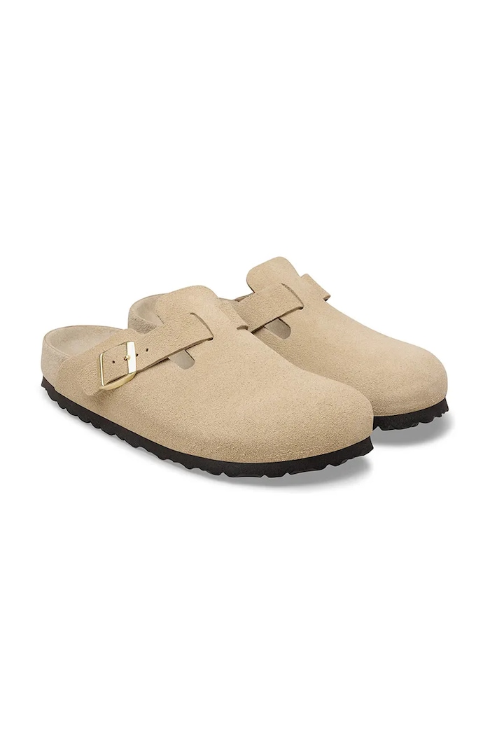 Birkenstock Boston EXQ LEVE Flip-flop mules Men's suede — photo 3