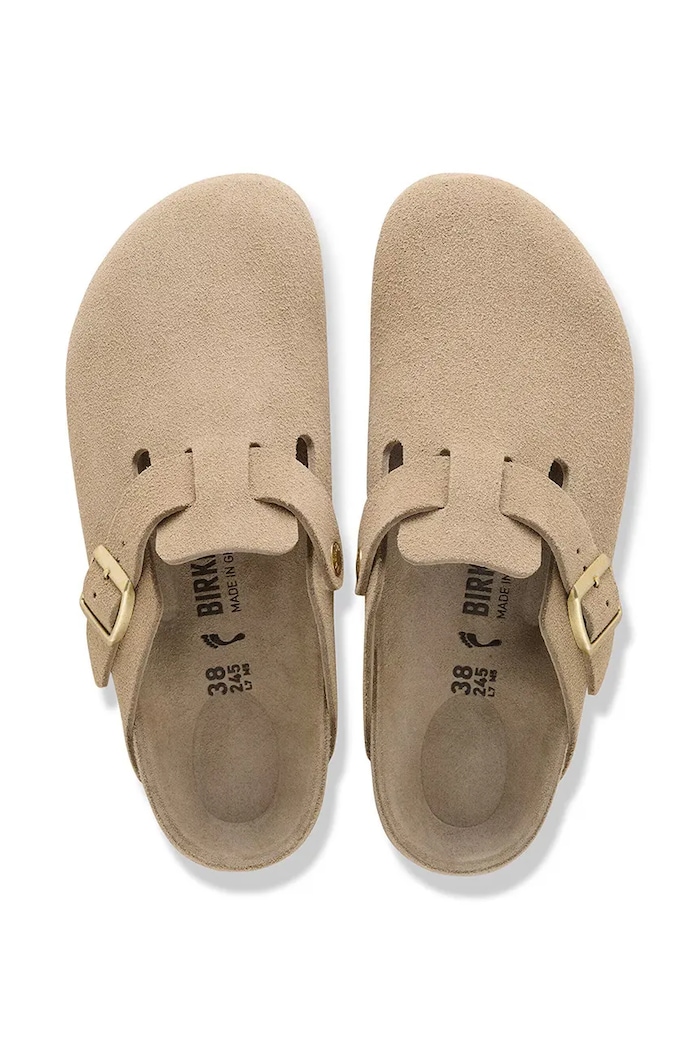 Birkenstock Boston EXQ LEVE Flip-flop mules Men's suede — photo 4