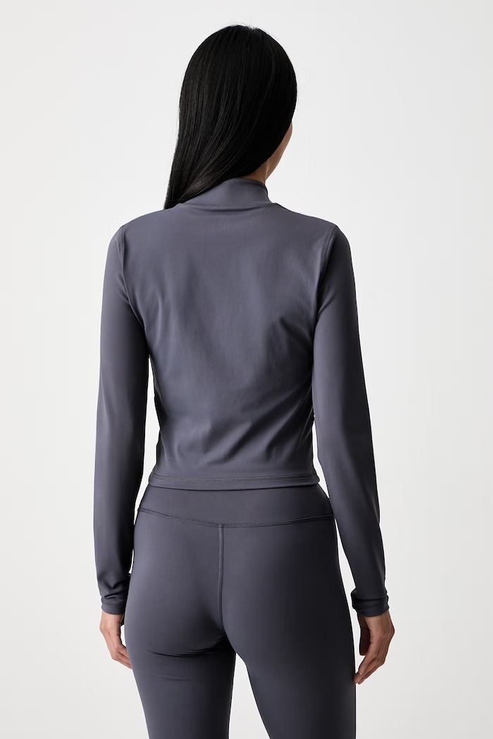 Sporty & Rich Serif Women's zip-up sweatshirt — photo 3