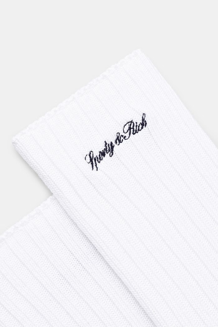 Sporty & Rich Signature Logo socks with cotton Women's — photo 2