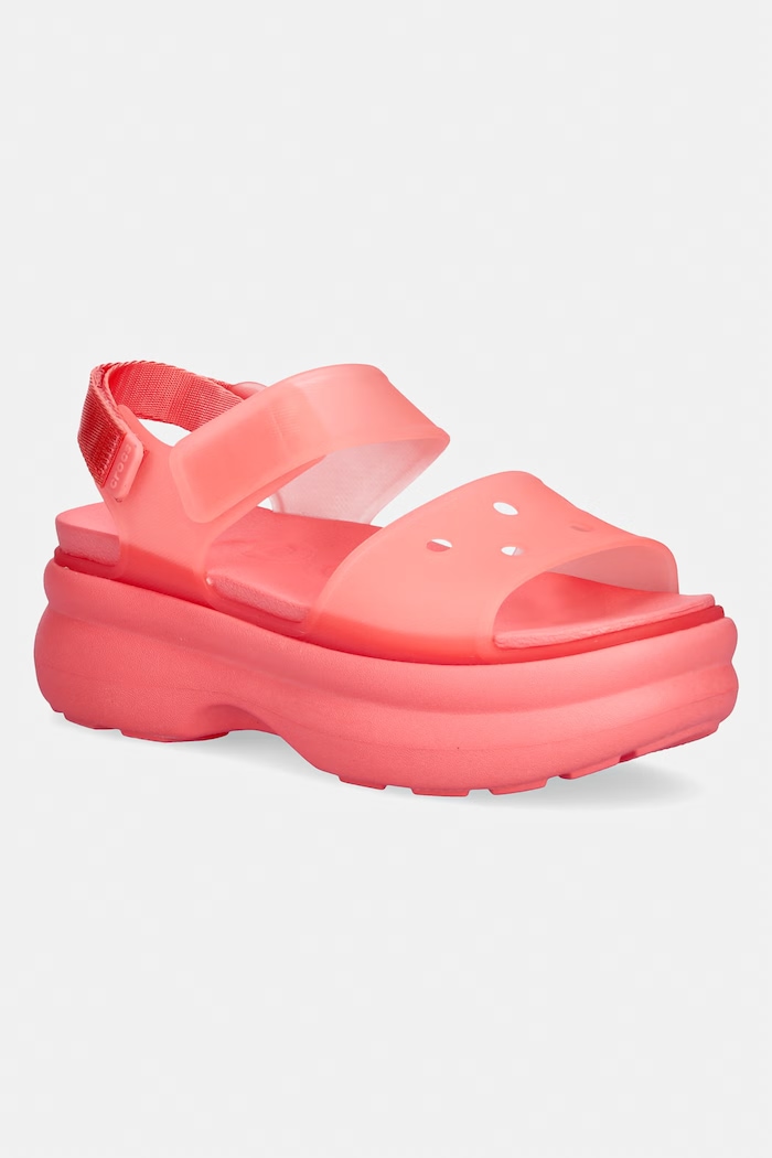 Crocs Soho Frosted Y Strap Sandal on the platform Women's