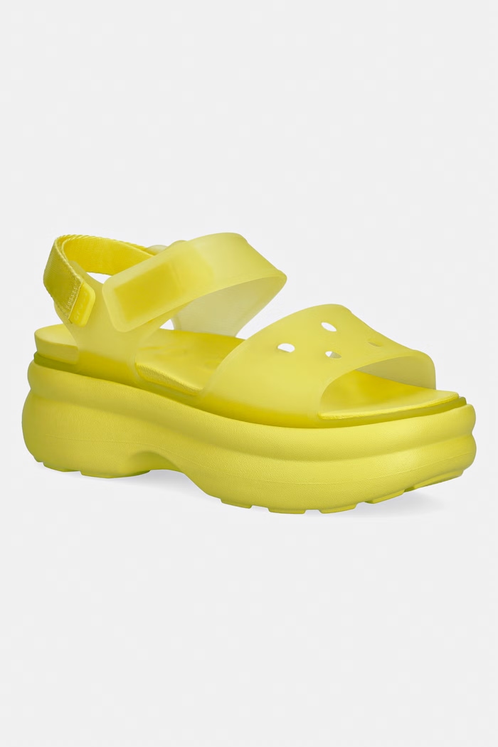 Crocs Soho Frosted Y Strap Sandal on the platform Women's