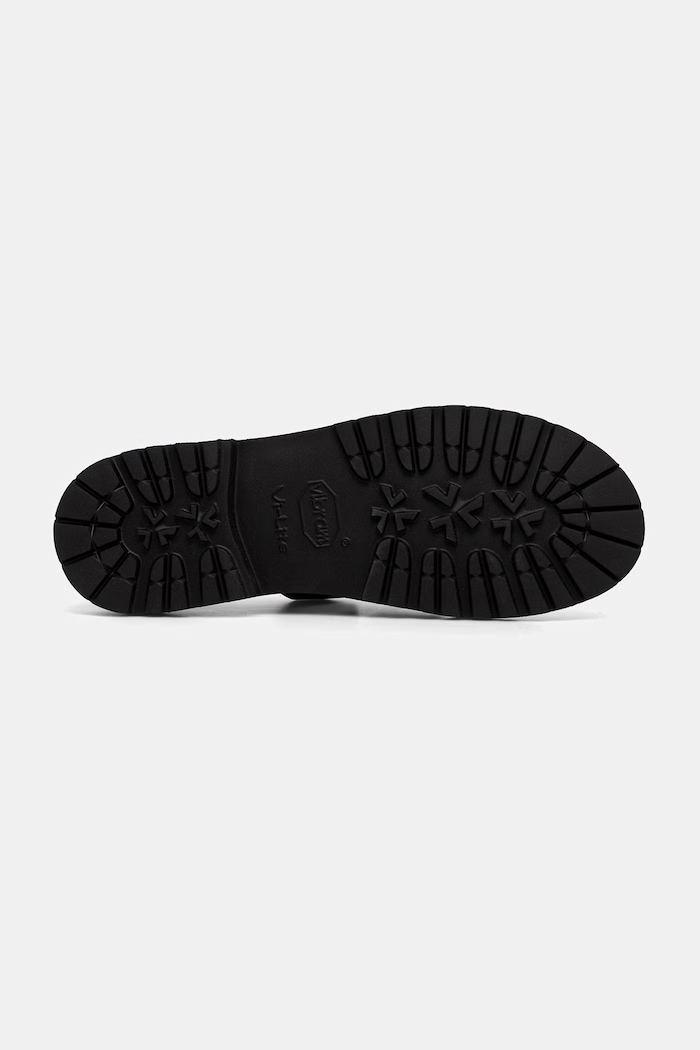 Fracap C731 Black full-grain leather sandals with his fingers covered Men's leather — photo 5