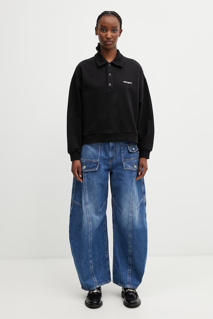 Carhartt WIP W' Brenta Polo Sweat Women's cotton sweatshirt — photo 5