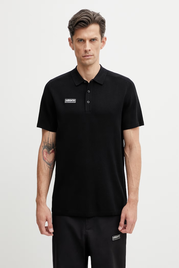 adidas Originals x SPZL sweater-style polo shirt with viscose Men's