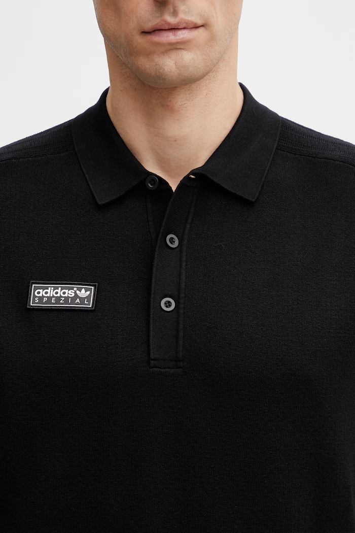 adidas Originals x SPZL sweater-style polo shirt with viscose Men's — photo 4