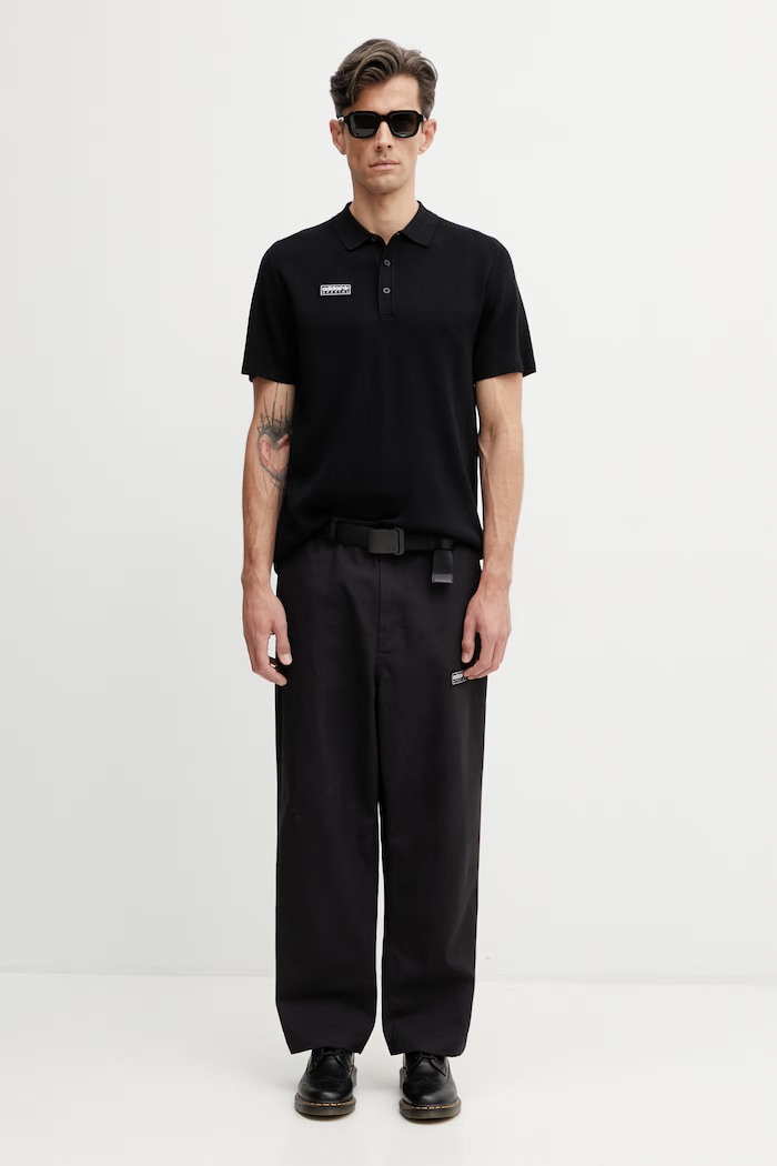 adidas Originals x SPZL sweater-style polo shirt with viscose Men's — photo 5