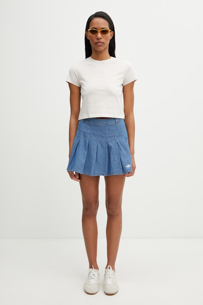 adidas Originals denim pleated skirt — photo 5