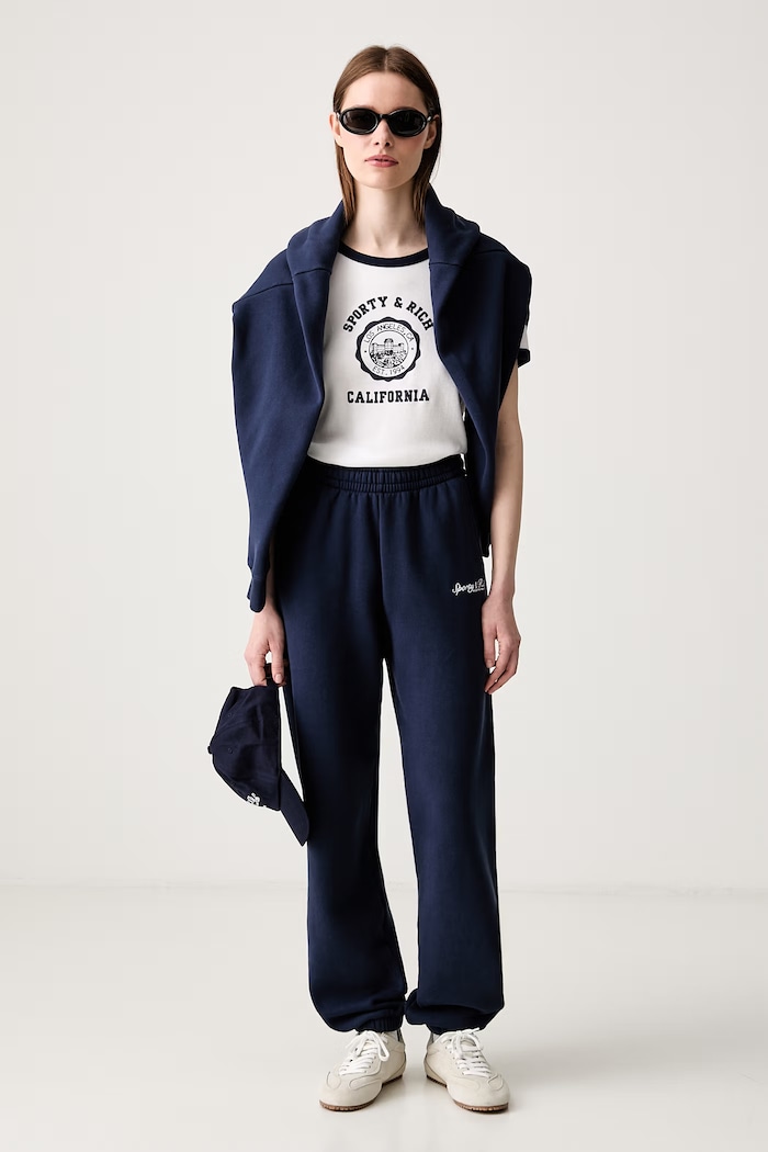 Sporty & Rich Syracuse sweatpants cotton Women's — photo 4