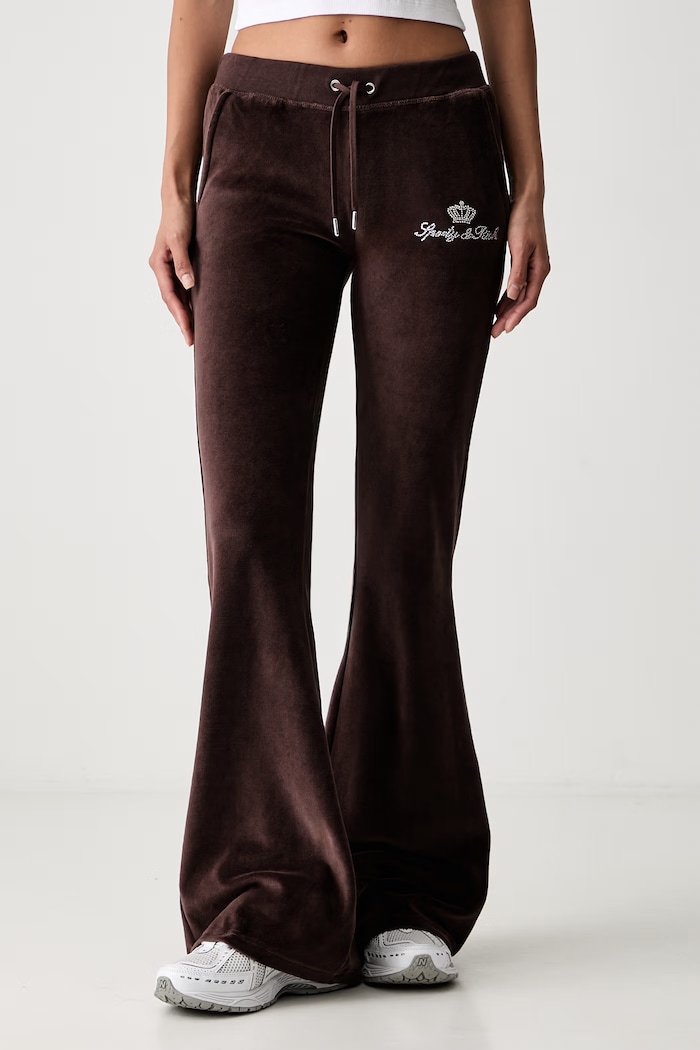 Sporty & Rich x Juicy Couture sweatpants velvet Women's
