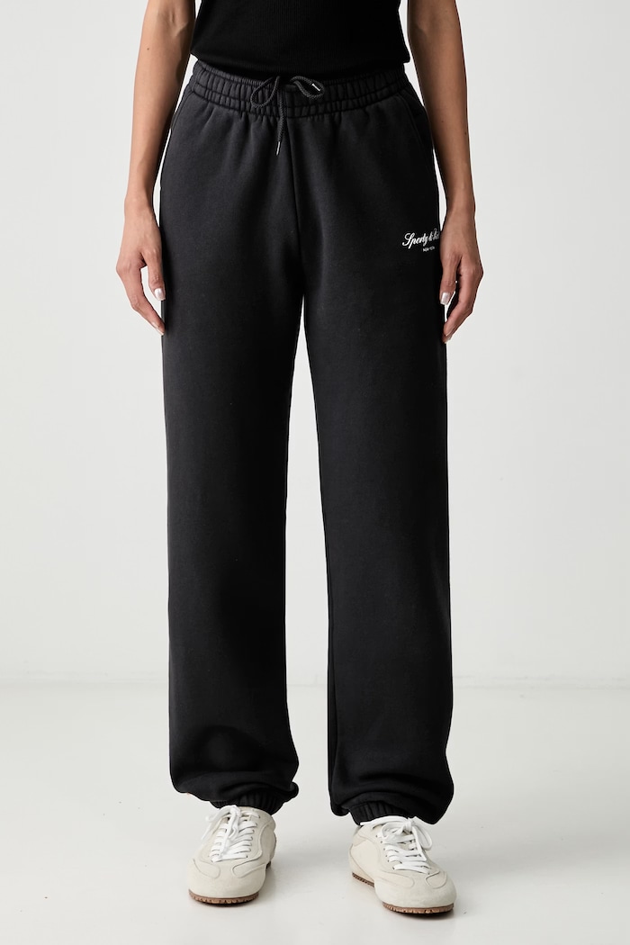 Sporty & Rich Signature NY sweatpants cotton Women's