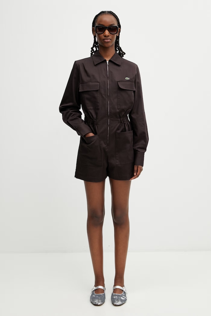 Lacoste jumpsuit cotton with elastane Women's — photo 5