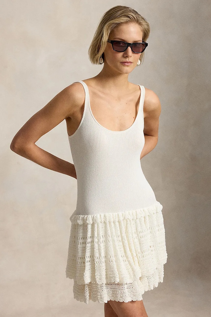 Polo Ralph Lauren summer dress plain with viscose — photo 3
