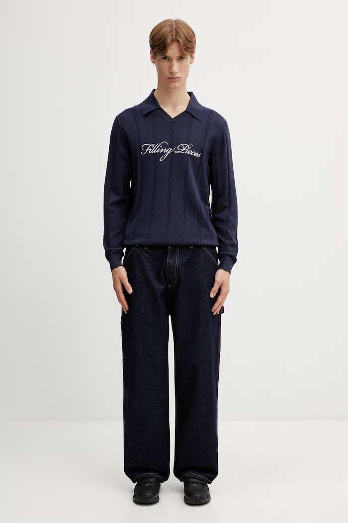 Filling Pieces Football Jersey Men's sweater with viscose — photo 5
