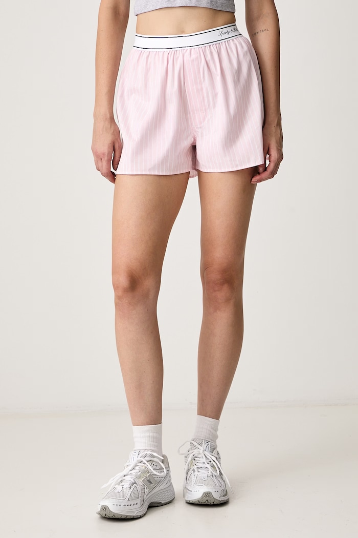 Sporty & Rich Signature Logo shorts cotton Women's