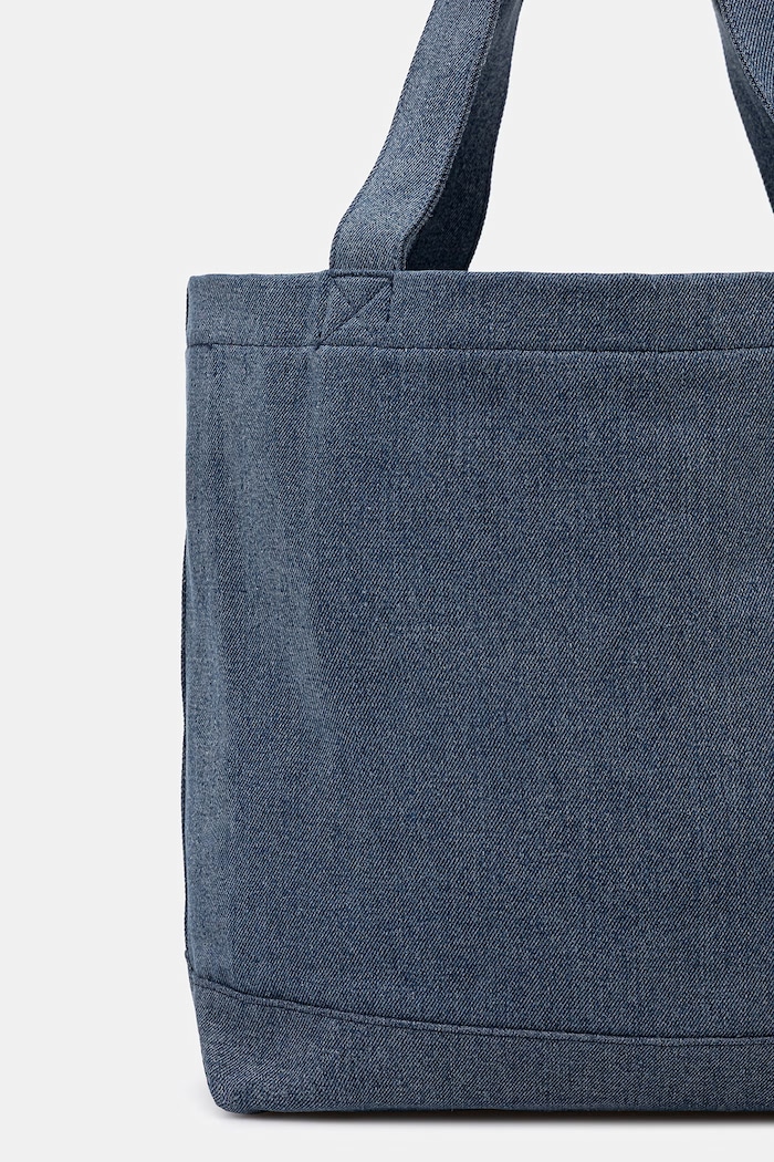 Maison Kitsuné Poetic Script Women's denim shopper bag — photo 3