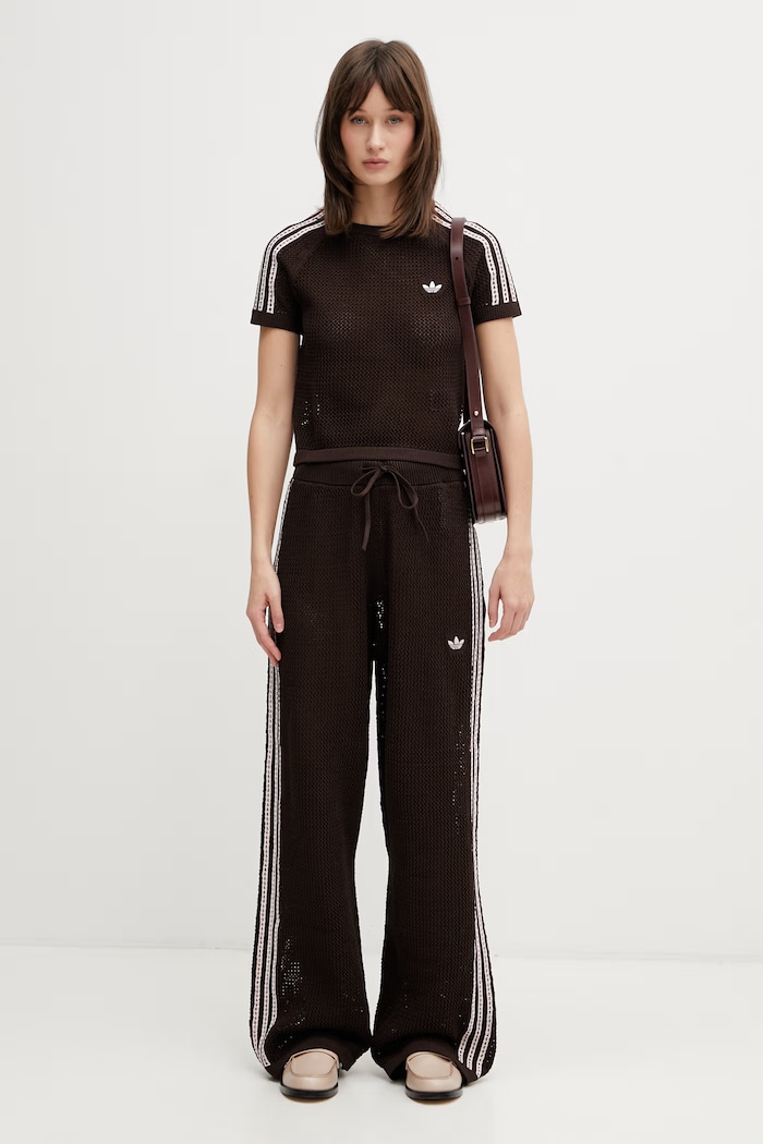 adidas Originals t-shirt openwork for women — photo 5