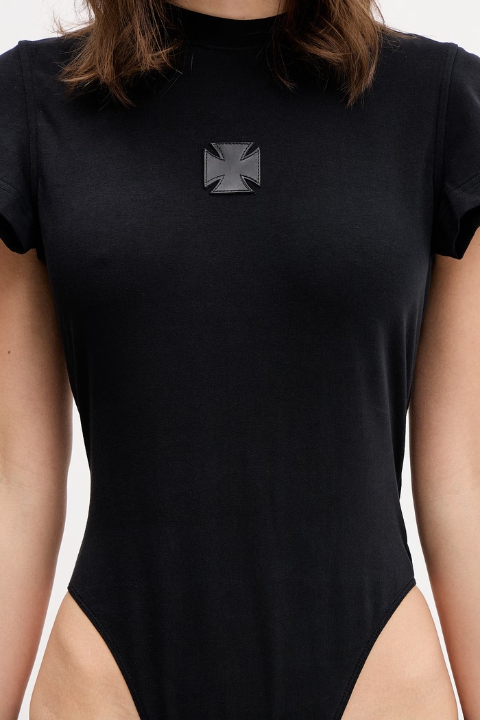 VETEMENTS bodysuit Leather Cross — photo 5