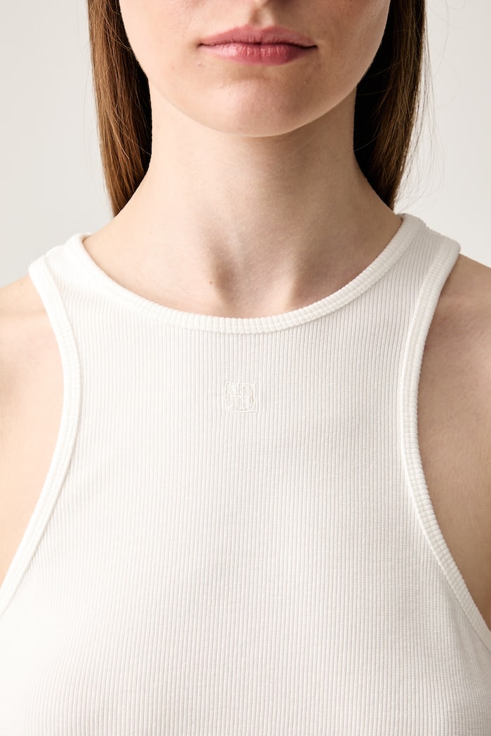 Anine Bing COLE TANK - CREAM Women's viscose top — photo 5