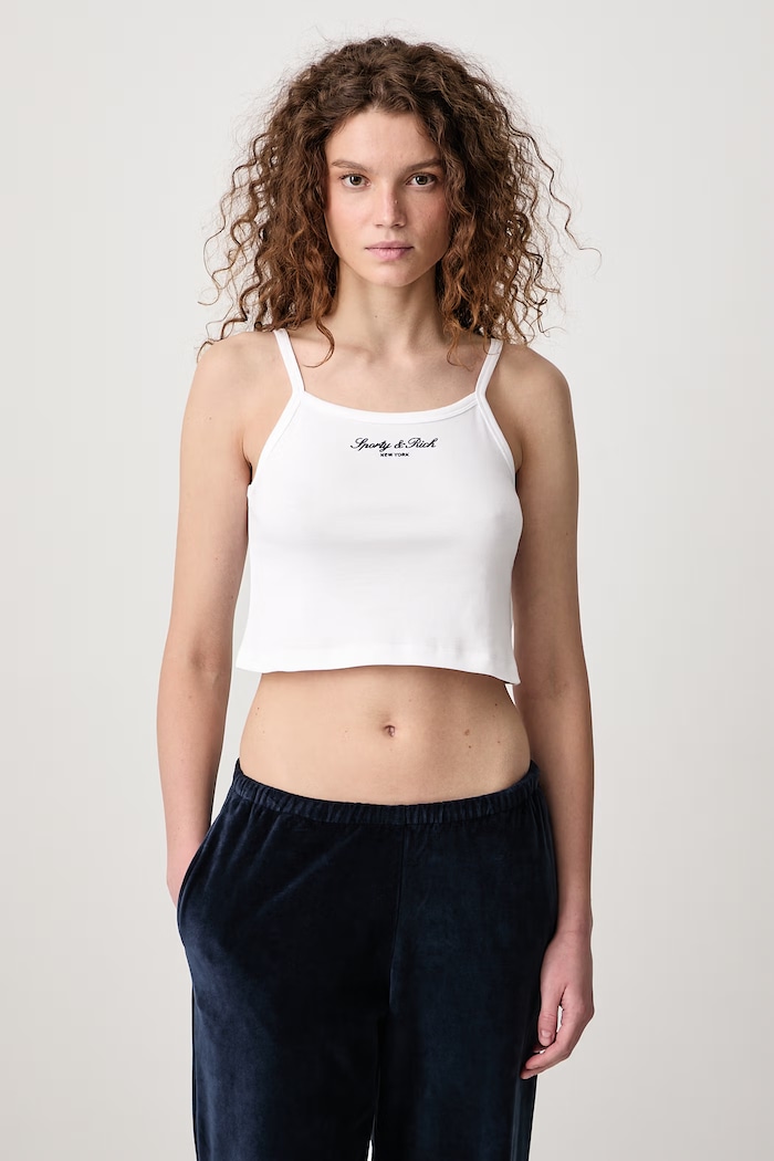 Sporty & Rich Signature NY Women's cotton crop top