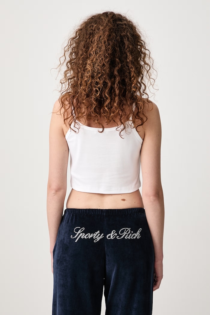 Sporty & Rich Signature NY Women's cotton crop top — photo 3