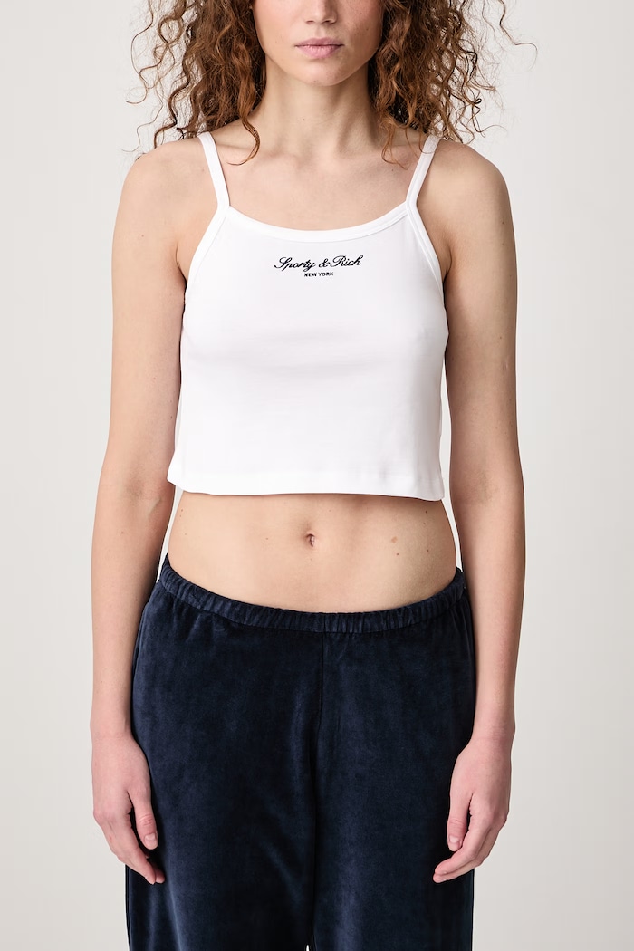 Sporty & Rich Signature NY Women's cotton crop top — photo 5
