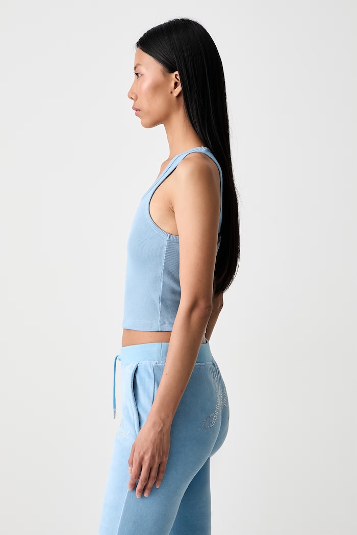 Sporty & Rich x Juicy Couture Women's cotton with elastane crop top — photo 4