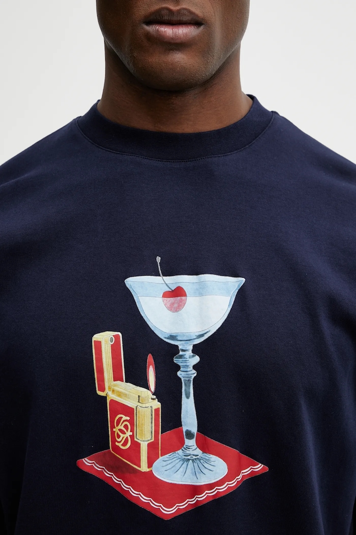 Drôle de Monsieur cotton t-shirt Cocktail — photo 4