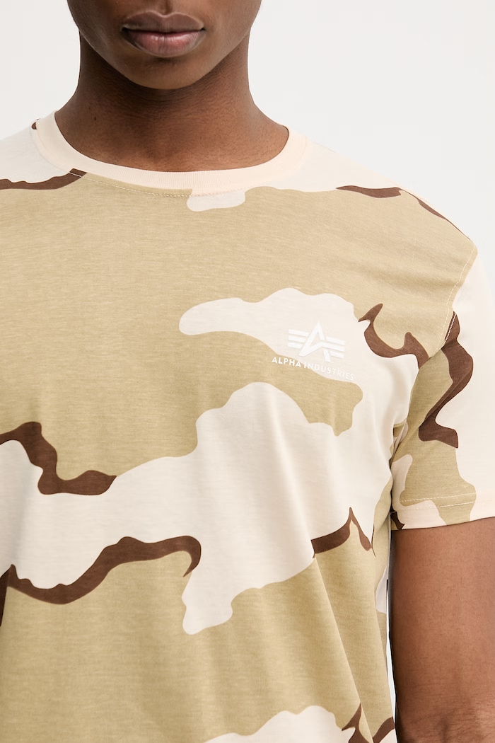 Alpha Industries Basic Small Logo t-shirt cotton Men's — photo 4