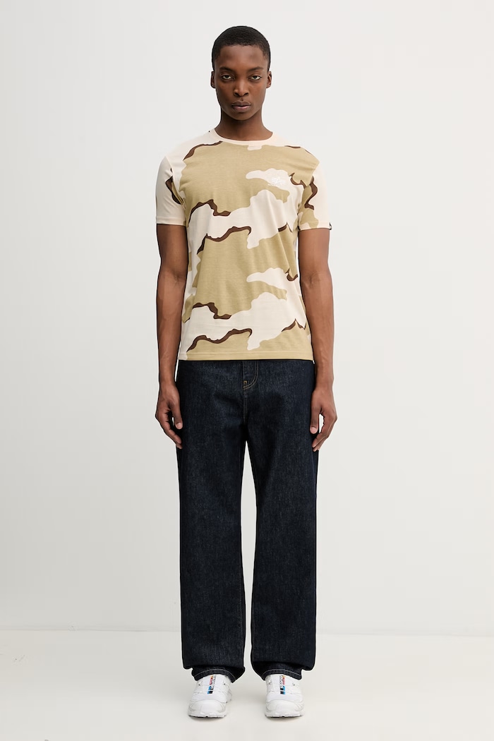 Alpha Industries Basic Small Logo t-shirt cotton Men's — photo 5