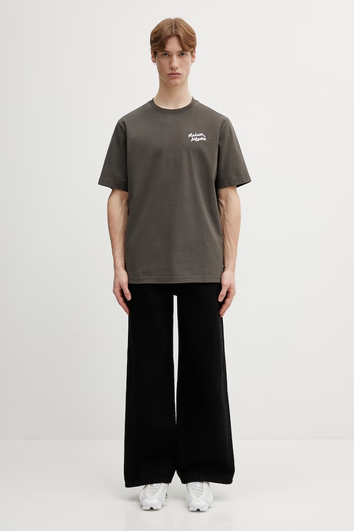 Maison Kitsuné cotton t-shirt Handwriting — photo 5