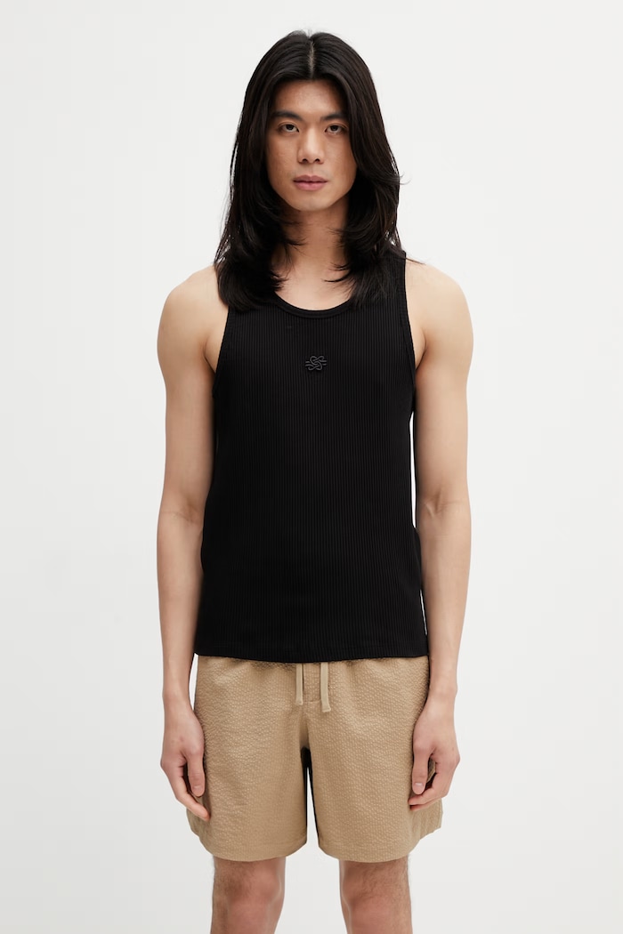Filling Pieces Ribbed top with cotton Men's