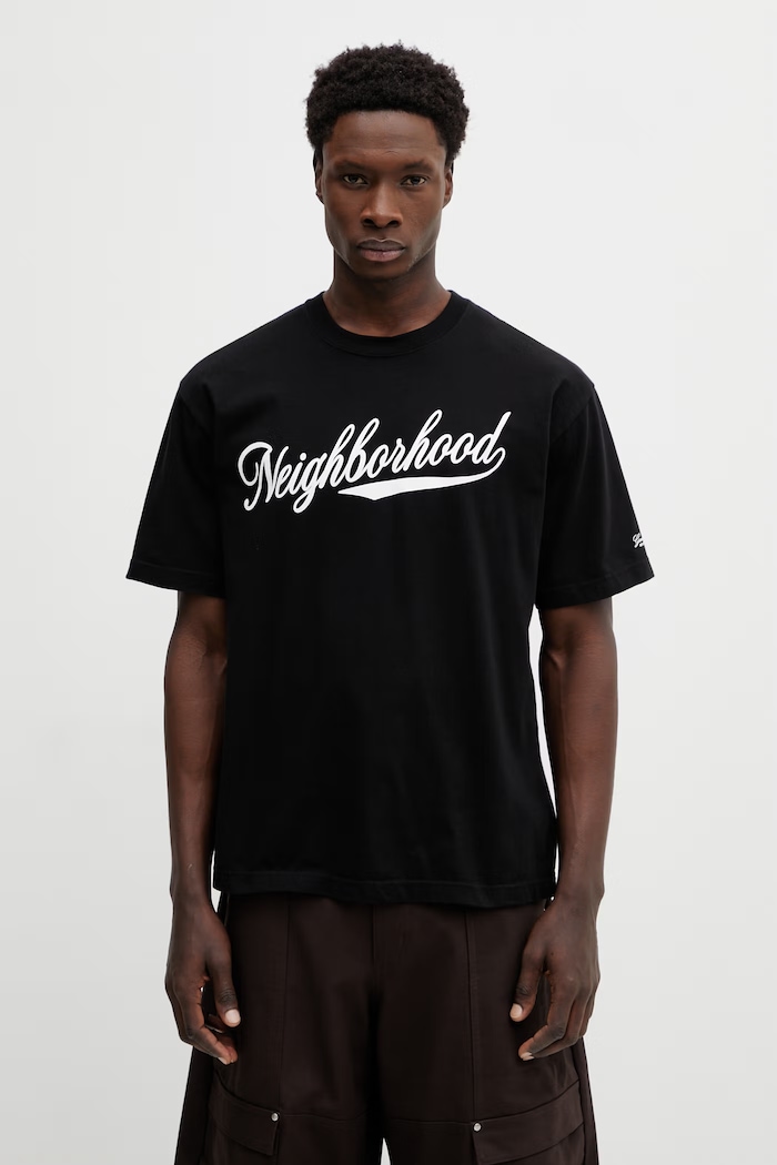 NEIGHBORHOOD cotton t-shirt TEE SS.2