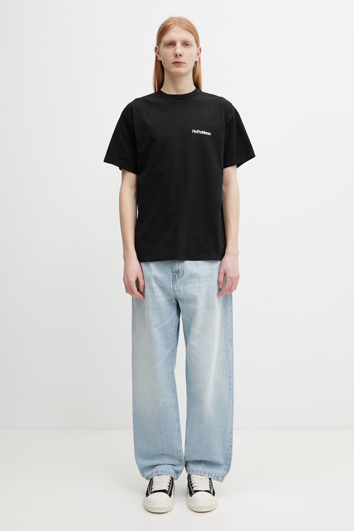 No Problemo Smile Away Men's cotton oversize t-shirt — photo 5