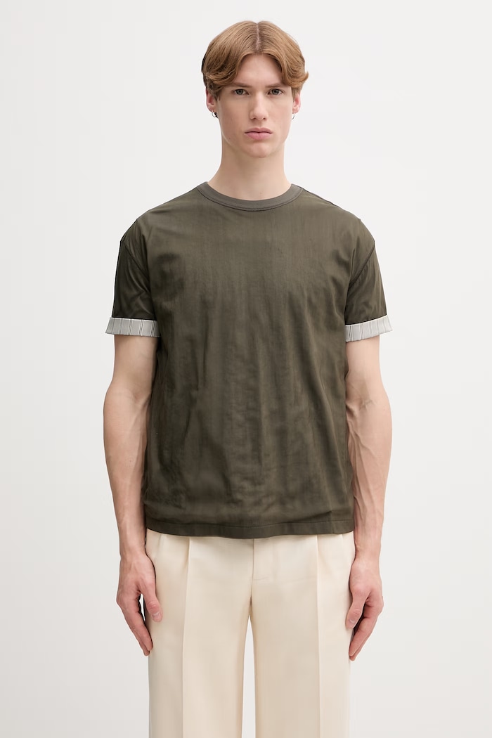 Andersson Bell Overlay Roll-up Cuffs t-shirt Men's — photo 3