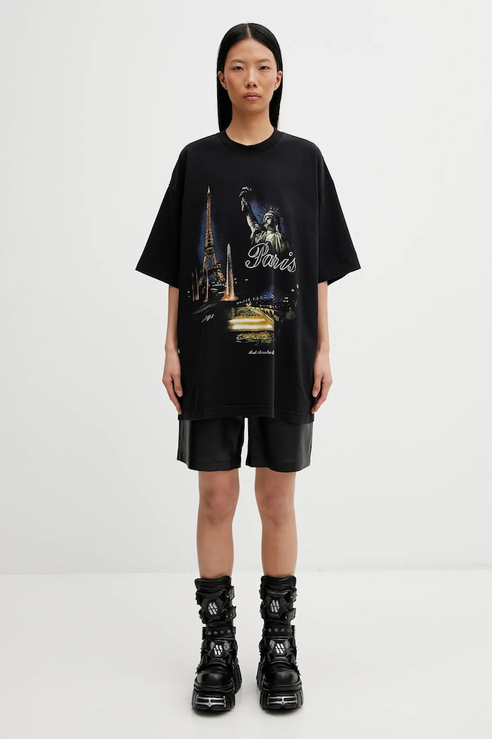 VETEMENTS cotton t-shirt Paris Tourist — photo 10