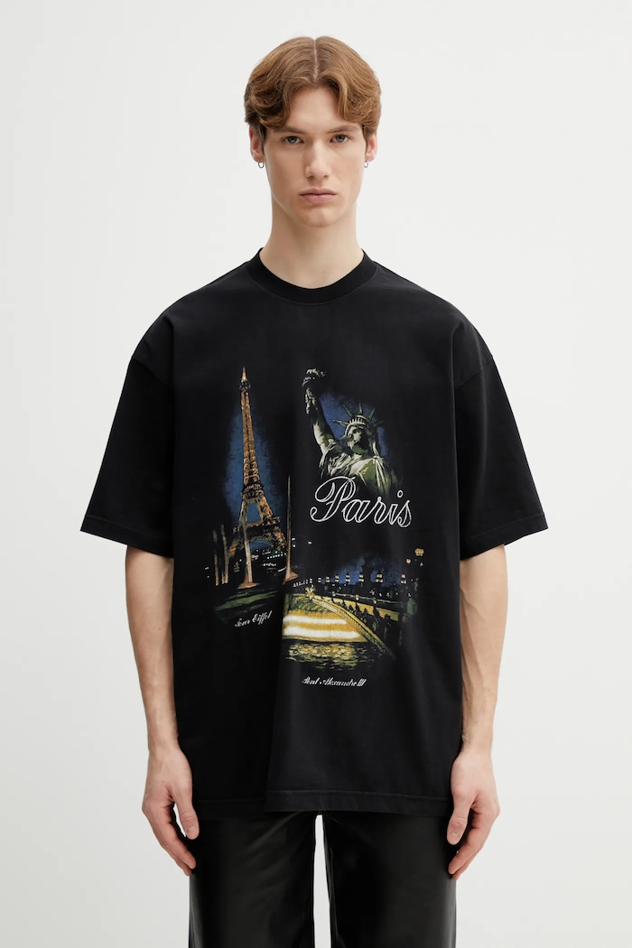 VETEMENTS cotton t-shirt Paris Tourist