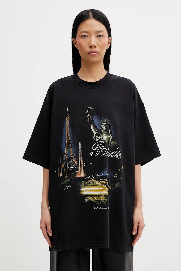 VETEMENTS cotton t-shirt Paris Tourist — photo 2