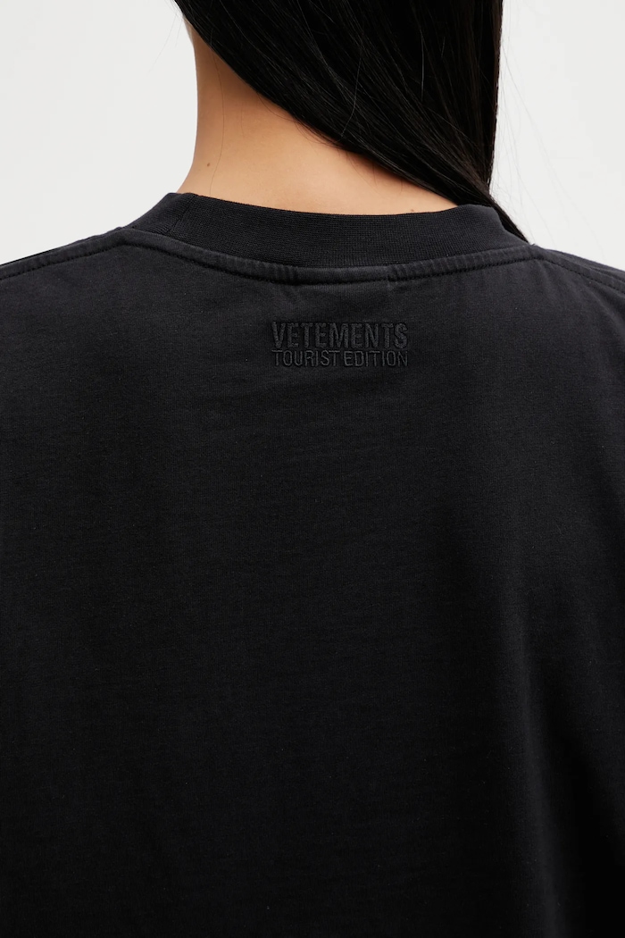 VETEMENTS cotton t-shirt Paris Tourist — photo 8