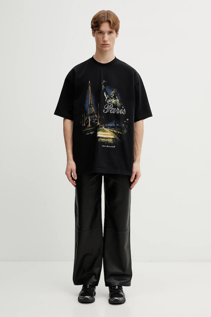 VETEMENTS cotton t-shirt Paris Tourist — photo 9