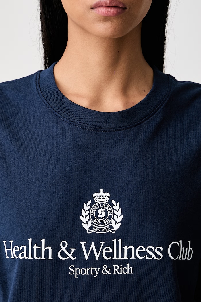 Sporty & Rich H&W Crest t-shirt cotton — photo 5
