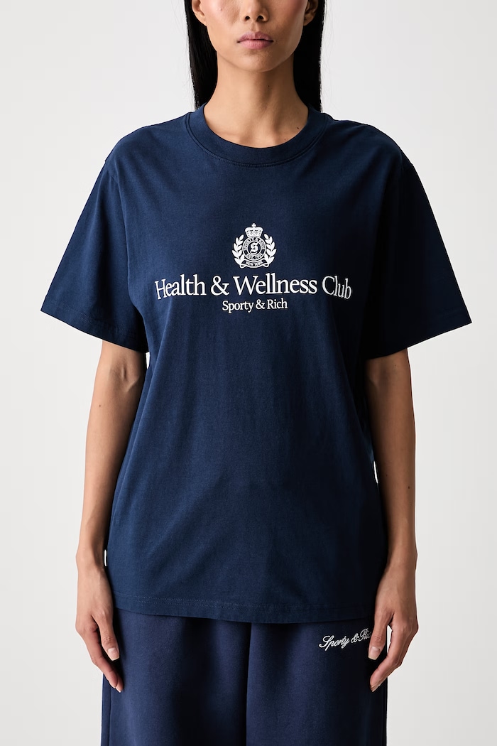 Sporty & Rich H&W Crest t-shirt cotton — photo 6