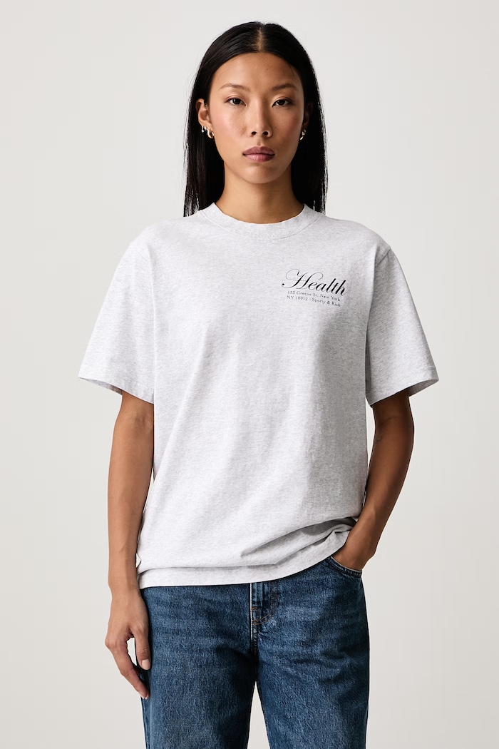 Sporty & Rich NY Health t-shirt cotton men's — photo 2