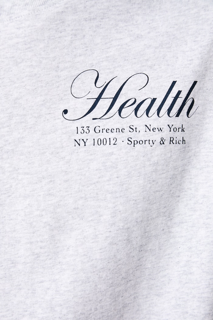 Sporty & Rich NY Health t-shirt cotton men's — photo 5
