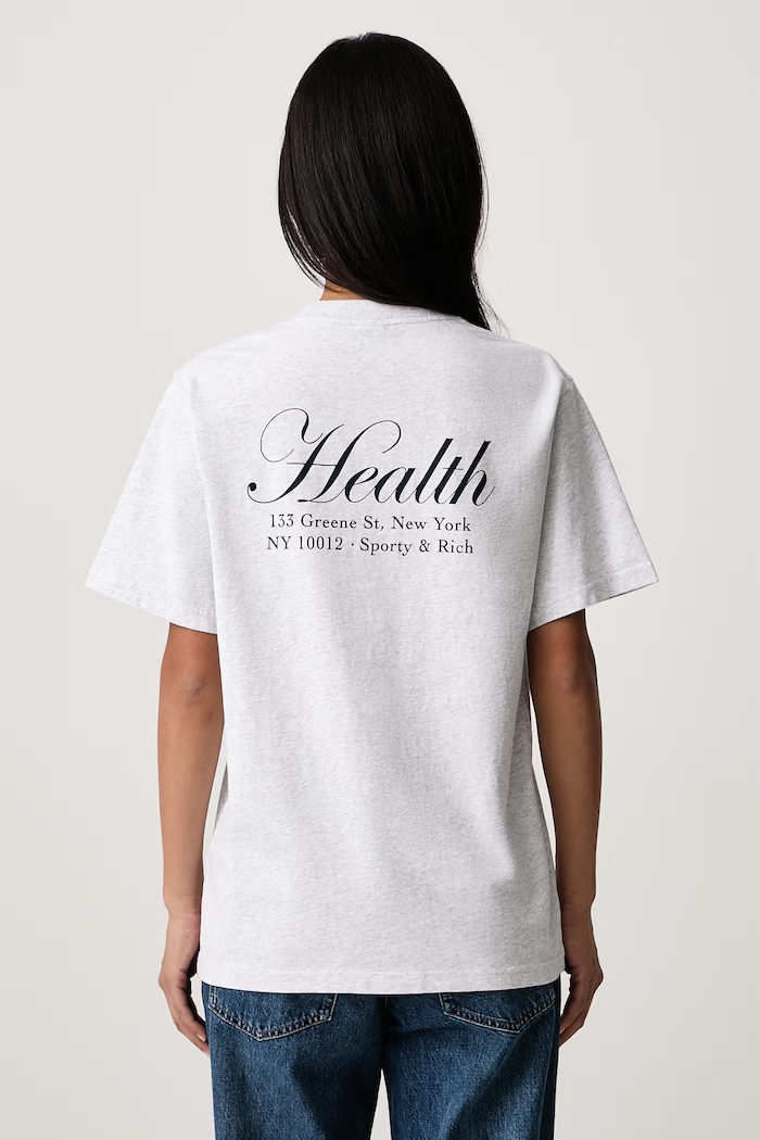 Sporty & Rich NY Health t-shirt cotton men's — photo 6