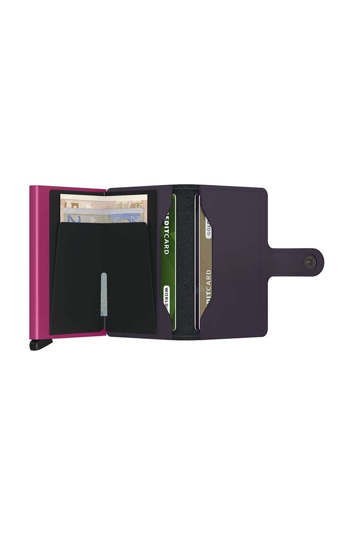 Secrid leather wallet Miniwallet Matte Dark Purple-Fuchsia — photo 3