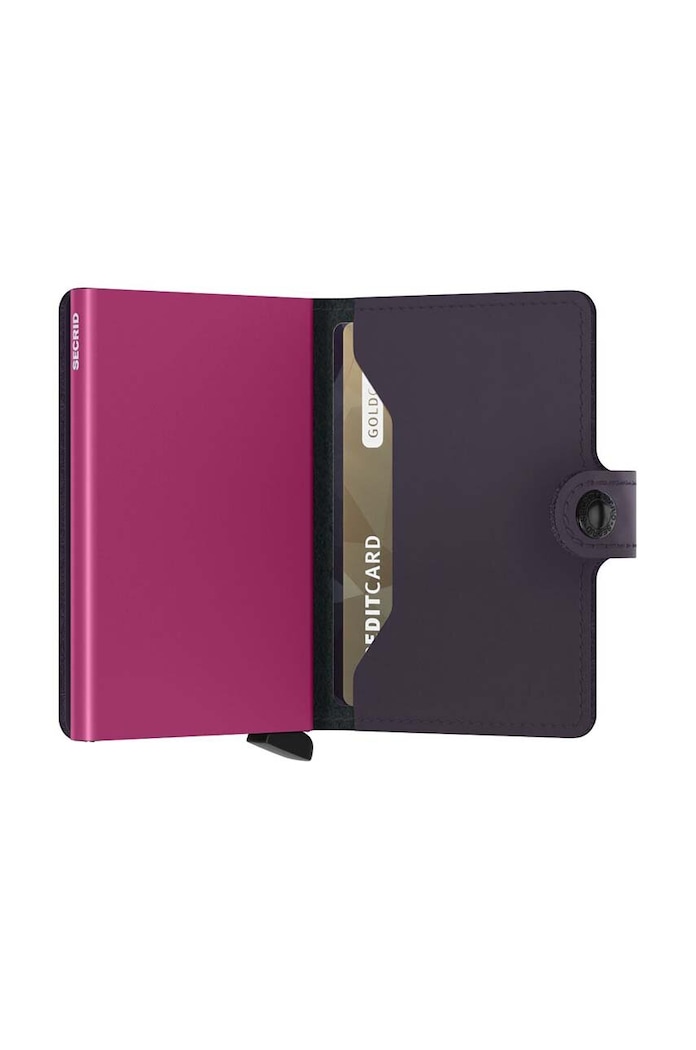 Secrid leather wallet Miniwallet Matte Dark Purple-Fuchsia — photo 4