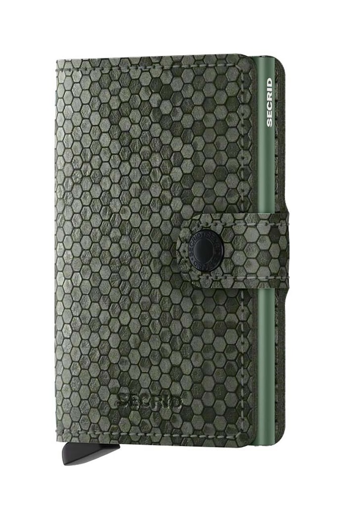 Secrid leather wallet Miniwallet Hexagon Green