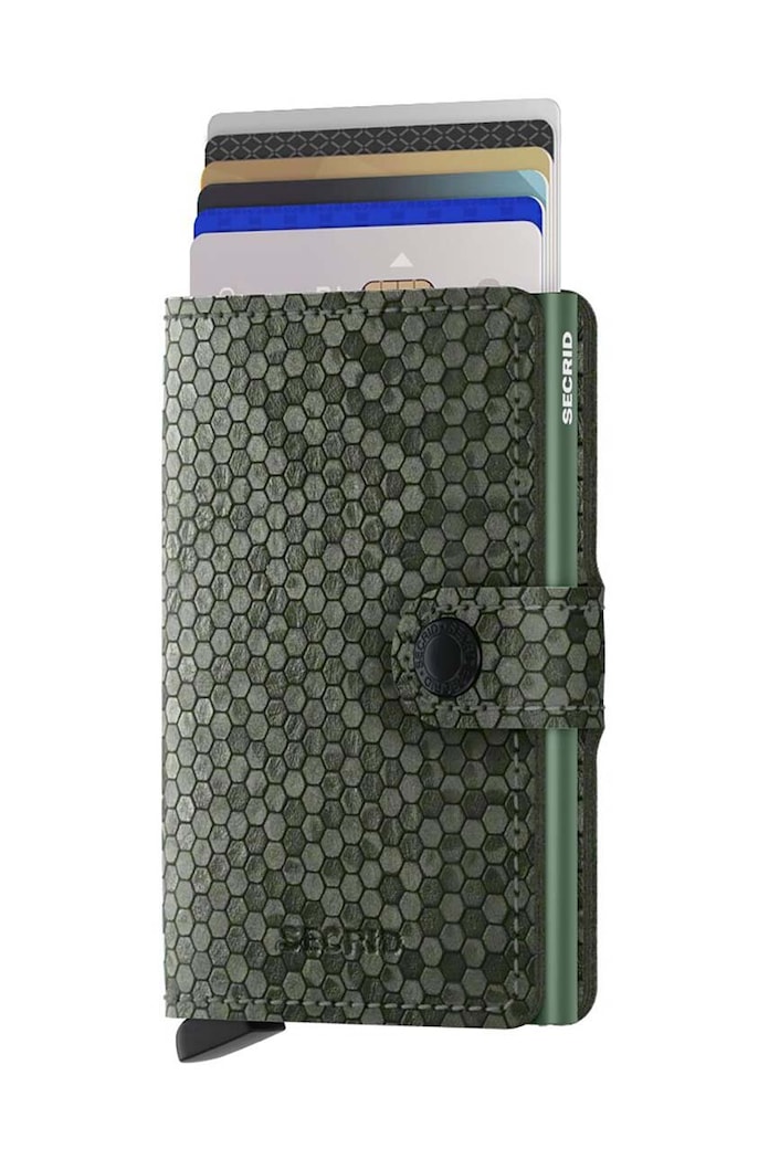 Secrid leather wallet Miniwallet Hexagon Green — photo 2
