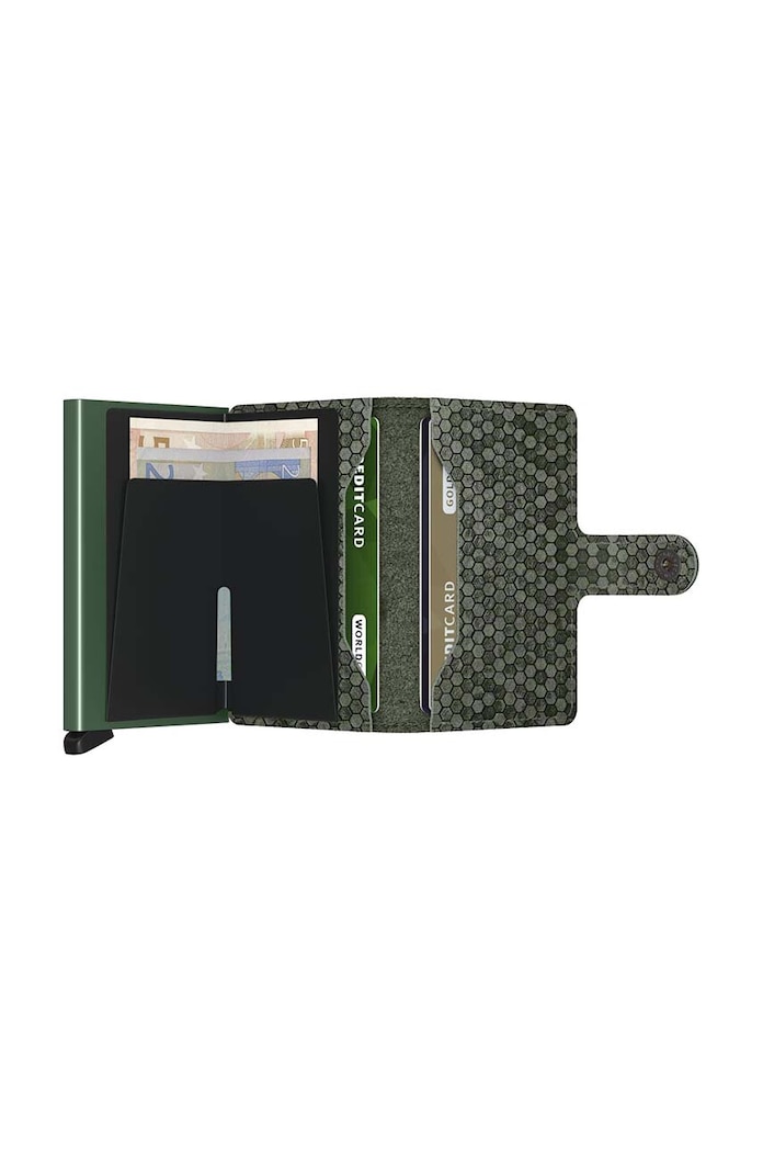 Secrid leather wallet Miniwallet Hexagon Green — photo 3
